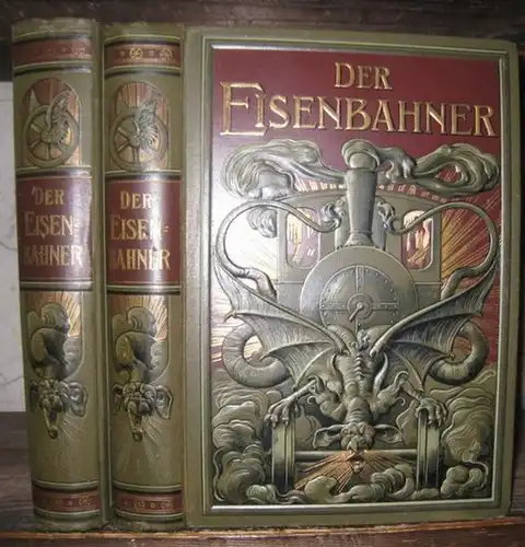 Eisenbahner, Der. - Herausgegeben von Max Möller: Der Eisenbahner. Bände 1 und 2 ( OHNE Atlasband ). 