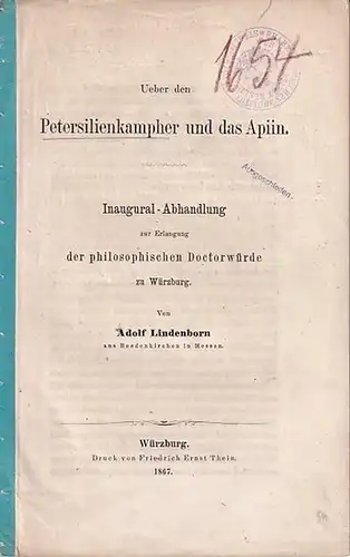 Lindenborn, Adolf: Ueber den Petersilienkampher und das Apiin. 