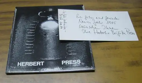 Neuer Berliner Kunstverein ( Hrsg. ). - Herbert Press: Herbert Press. Stahlplastiken und Collagen 1977 -1981 ( Berliner Künstler der Gegenwart Heft 43 ). 