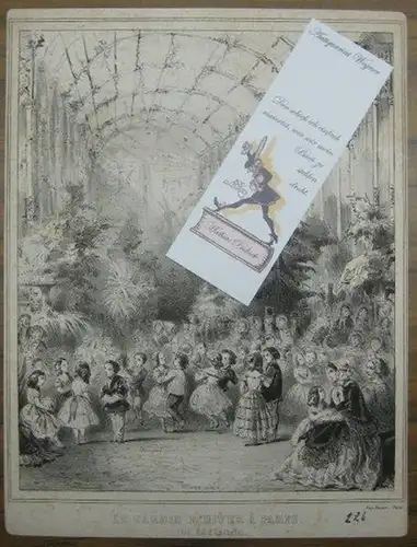 Paris. - [ Henry Emy ]: Jardin d´ Hiver a Paris. (Un Bal d´Enfants.) (Lithographie von 'Henry Emy'. 