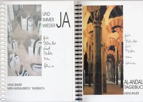 Bauer, Heinz (geb. 1927 in Klein Auheim, Hanau)   Anne Beer (Bilder): Tagebücher   4 Bände der Reihe: 1) Al Andaluz.. 