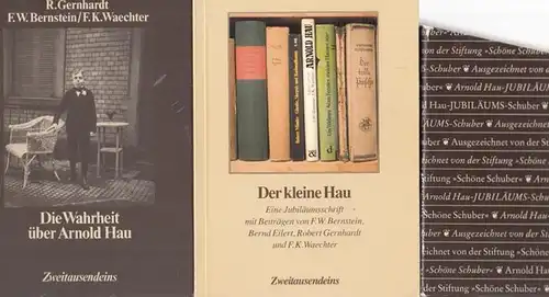 Gernhardt, R. - F.W. Bernstein, F.K. Waechter (Neue Franfurter Schule, NFS): Die Wahrheit über Arnold Hau UND Der kleine Hau - Jubiläumsschrift. 2 Bände. 