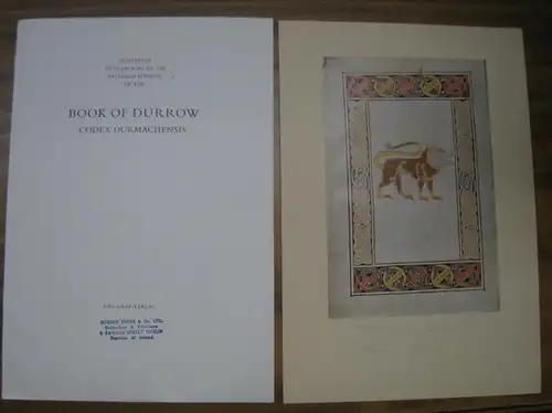Book of Durrow. - L.Bieler: Invitation to subscribe to the Facsimile Edition of the Book of Durrow - Codex Durchmachensis. 