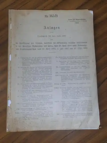 Westpreussen. Posen.    Gramsch, Friedrich Karl Feodor Oskar: Anlagen zu der Denkschrift für das Jahr 1911 über die Ausführung des Gesetzes, betreffend die.. 