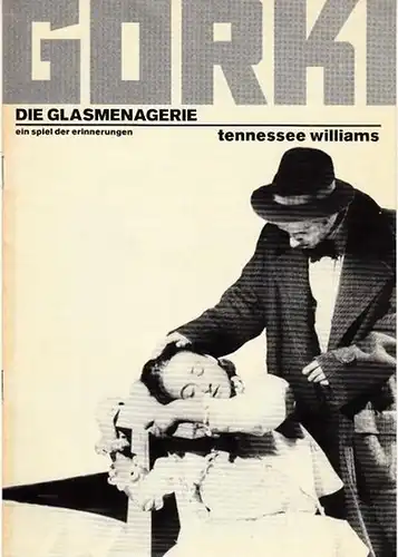 Programmheft und -zettel. Hrsg.  Maxim Gorki Theater. Tennessee Williams.  Intendant Bernd Wilms: Die Glasmenagerie.  Ein Spiel der Erinnerungen.  Spielzeit 1996 /...