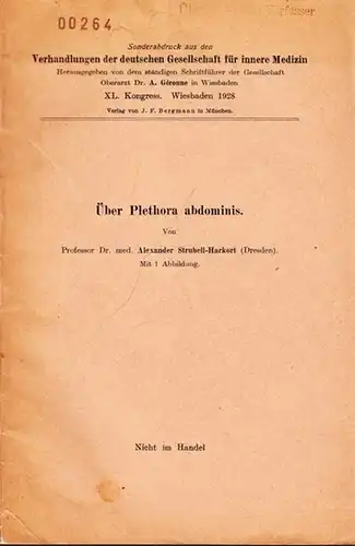 Strubell-Harkort, Alexander - A. Géronne (Hrsg.): Über Plethora abdominis. 