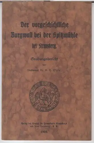 Strausberg. - K. H. Wels: Der vorgeschichtliche Burgwall bei der Spitzmühle bei Strausberg. Grabungsbericht ( = Strausberger Heimatschriften Nr. 9 ). 