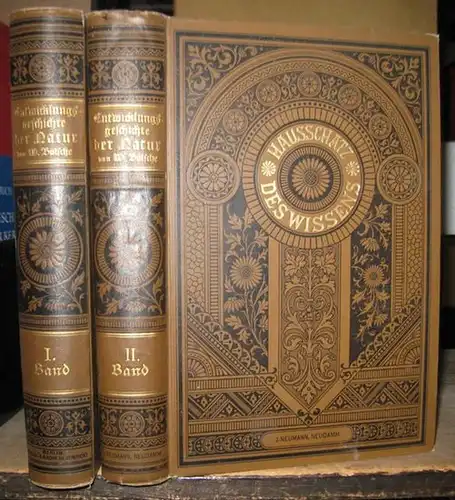 Bölsche, Wilhelm: Entwickelungsgeschichte der Natur. Komplett in 2 Bänden ( = Hausschatz des Wissens, Abteilung 1 ). 