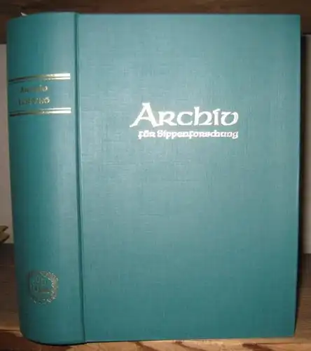 Archiv für Sippenforschung. - Schriftleitung: Gisela Kretschmer. - Beiträge: G.-Alexander Fülling und Johannes C. Zaeslein über Andreas Otto / Jürgen v. Gerlach / C. E...