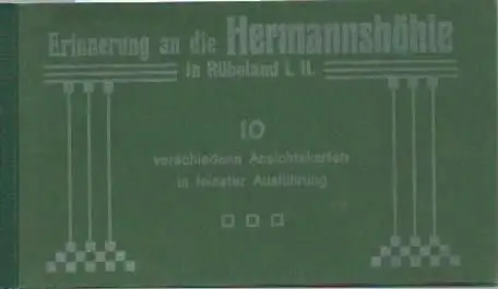 Erinnerung an die Hermannshöhle in Rübeland im Harz. 10 verschiedene Ansichtskarten in feinster Ausführung