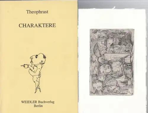 Bergner, Ralf ( Illustrationen ).   Theophrast.   Textbearbeitung von Ernst Löwenfels: Charaktere. Mit illustrationen von Ralf Bergner. Textbearbeitung von Ernst Löwenfels.. 