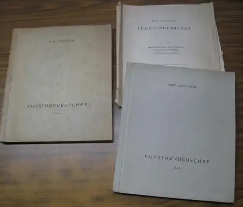 Laeuger, Max.   Herausgegeben von der Amtsleitung der NS. Kulturgemeinde e. V. Berlin: Kunsthandbuecher, Komplett in 2 Bänden.   Erster Band: Farbe und.. 