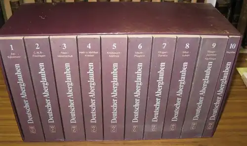 Bächtold-Stäubli, Hanns / Hoffmann-Krayer, Eduard (Hrsg.): Handwörterbuch des deutschen Aberglaubens. Komplett mit 10 Bänden im Schuber. 