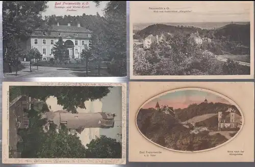 Bad Freienwalde an der Oder. - historische Postkarten / Ansichtskarten. - Familien Lorenz / Blesing in Berlin: Bad Freienwalde: Konvolut mit 4 Ansichtskarten. - Motive:...