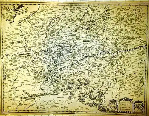 Namur / Namür / Hennegau. - Blaeu, Willem [Wilhelm] und Janszoon [Johannes]: Namur / Namür / Hennegau. - Historische Kupferstichkarte. Comitatuum Hannoniae et Namurci descriptio...