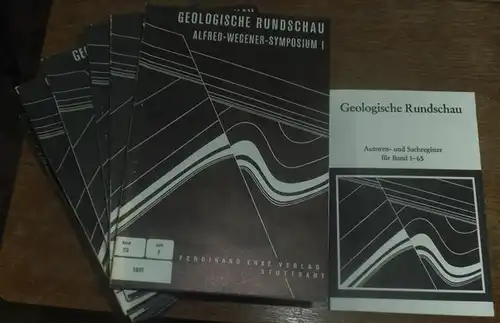 Geologische Rundschau.   Geologische Vereinigung (Hrsg.).   W. Zeil / P. Michot / H. Füchtbauer / H. Zankl / J. Belliere / K.. 