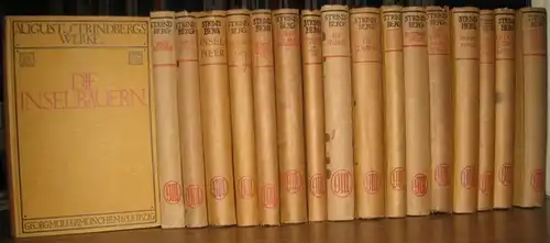 Strindberg, August.   Verdeutscht von Emil Schering: Konvolut mit 16 Bänden: August Strindbergs Werke. Deutsche Gesamtausgabe.   Enthalten: Abteilung Romane   Die..