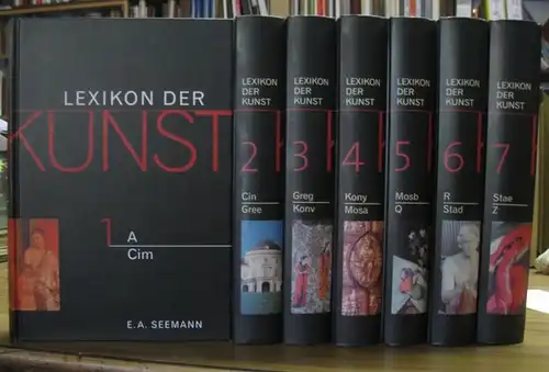 Lexikon der Kunst. - Redaktionsleitung: Harald Olbrich: Lexikon der Kunst. Komplett in 7 Bänden. Architektur / Bildende Kunst / Angewandte Kunst / Industrie-Formgestaltung / Kunsttheorie. - Ausgabe 2004 in der Bearbeitung von 1987 - 1994. 