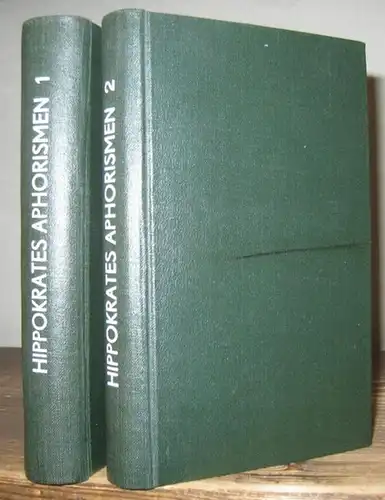 Hippokrates.   J. A. Pitschaft: Die Aphorismen des Hippokrates, verteutscht und commentirt durch J. A. Pitschaft. Komplett in 2 Büchern. Erster Theil enthalten die.. 