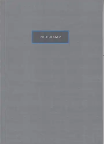 Pünder, Volhard, Weber & Axster: Programm: 10, 30 , 50 Jahre / 10th, 30th, 50th anniversary. 