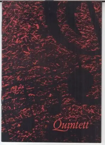 Programmheft zu: Quintett ( Five finger exercise ). - Spielzeit 1964 / 1965. - Schauspiel in 2 Akten ( 4 Bilder ) von Peter Shaffer. - Deutsch von Harry Lockhart. - Regie: Peter Mosbacher. - Ausstattung: Fritz Brauer. - Mit: Kurt Waitzmann, Susanne von Al
