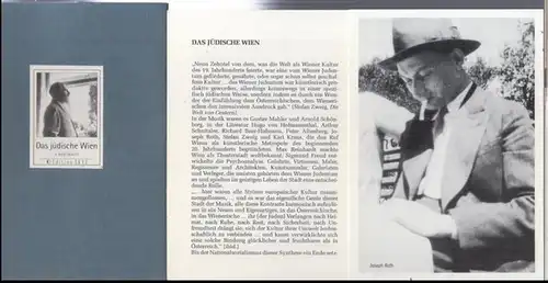 Jüdisches Wien. - Herausgeberin: Felicia Oblegorski: Das jüdische Wien / Jewish Vienna. 9 portraits. - Karl Kraus / Gustav Mahler / Joseph Roth / Sigmund Freud / Arnold Schönberg / Arthur Schnitzler / Max Reinhardt / Stefan Zweig / Theodor Herzl.