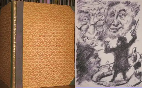 Corinth, Lovis (Illustrationen) / Jonathan Swift: Gullivers Reise ins Land der Riesen - Eine Reise nach Brobdingnag. Mit fünfundzwanzig Originallithographien von Lovis Corinth. 