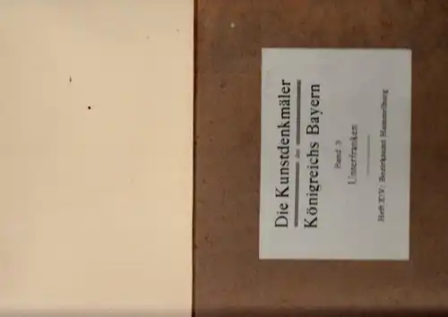 Hammelburg.  Adolf Feulner (Bearb.) / Herausgegeben im Auftrag des Staatsministeriums des Innern für Kirchen und Schul Angelegenheiten von Felix Mader: Bezirksamt Hammelburg (= Die..
