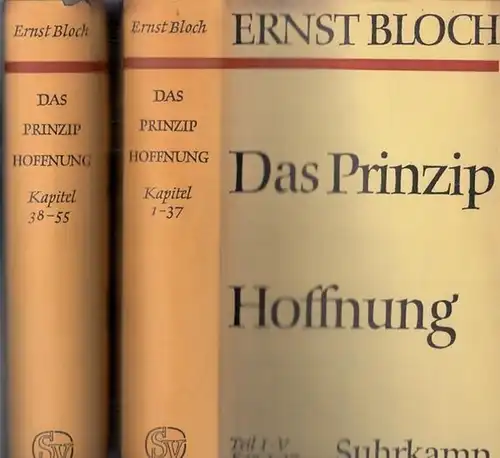 Bloch, Ernst: Das Prinzip Hoffnung. Komplett mit 5 Teilen in 2 Bänden. Band 1: Kapitel 1 - 37 / Band 2: Kapitel 38 - 55. 