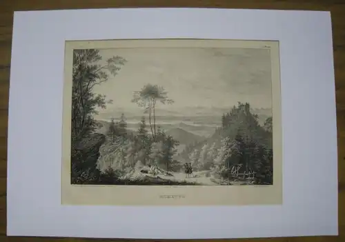 Homburg, Radolfzell am Bodensee. - J. N. Karth ( fils ) nach Maximilian Ring / V. (Jean Victor Vincent) Adam: Homburg. - Lithographie von Karth nach Maximilian Ring.