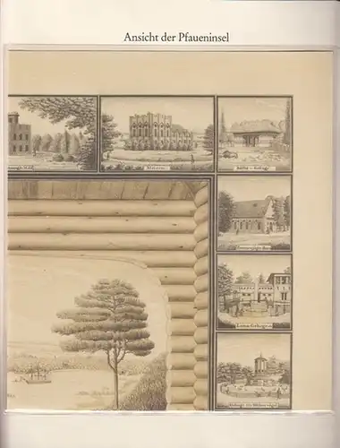 BerlinArchiv herausgegeben von Hans Werner Klünner und Helmut Börsch Supan.   (Hrsg.): "Ansicht der Pfaueninsel von der Gallerie zu Nikolskoe". Lavierte Federzeichnung von W.. 