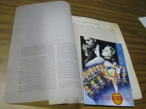 BerlinArchiv herausgegeben von Hans Werner Klünner und Helmut Börsch Supan.  Wintergarten G.m.b.H., Berlin (Hrsg.): August Magazin, WinterGarten, Berlin 1938 ( = Lieferung  BE.. 