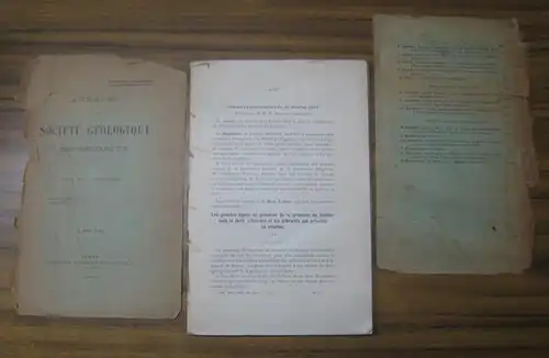 Annales de la Societe Geologique de Belgique. - M. Lohest / J. Vrancken / M. Mercenier et autres: Annales de la Societe Geologique de Belgique 15 juin 1913. - Tome XL. 2e livraison. - Du contenu: M. Lohest - Les grandes lignes du pobleme de la presence du