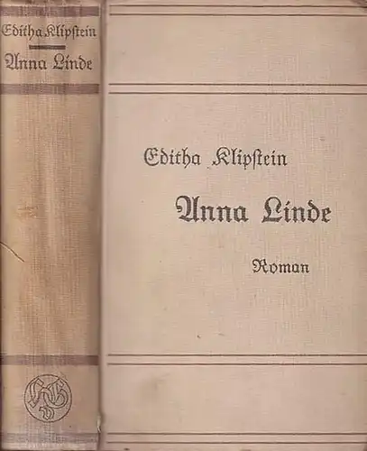 Klipstein, Editha: Anna Linde. Roman. 