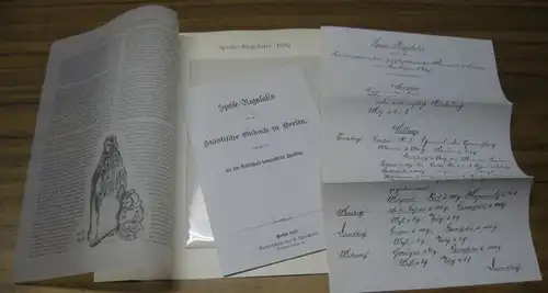 BerlinArchiv herausgegeben von Hans-Werner Klünner und Helmut Börsch-Supan: Speise-Regulativ für das Städtische Obdach zu Berlin, auch für die aus dem Arbeitshause kommandirten Häuslinge. 1892 (...