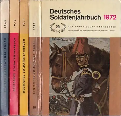 Damerau, Helmut (Hrsg / Schriftltg.): Deutsches Soldatenjahrbuch. 4 Bände der Reihe. Es liegen vor: Ausgaben 1969, 1970, 1971 UND 1972 (= 17. - 20. Deutscher Soldatenkalender). 