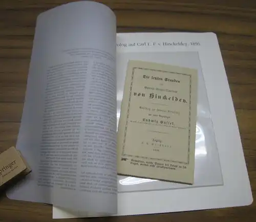 BerlinArchiv  Herausgegeben von Hans Werner Klünner und Helmut Börsch Supan.   Carl L. F. von Hinckeldey: Berlin Archiv: Lieferung BE 01384: Die letzten.. 