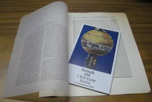 BerlinArchiv herausgegeben von Hans Werner Klünner und Helmut Börsch Supan.   Berlin Information, Berlin 1969 (Hrsg.): Fernseh  und UKW Turm Berlin, Hauptstadt der..