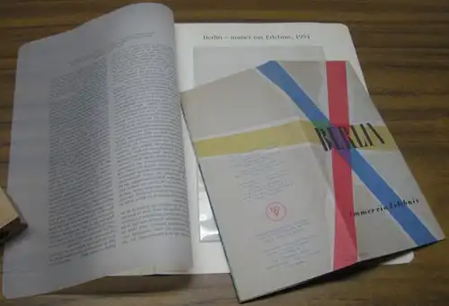 BerlinArchiv -Herausgegeben von Hans-Werner Klünner und Helmut Börsch-Supan: Berlin-Archiv: Lieferung BE 01347: Berlin - immer ein Erlebnis - Werbebroschüre 1954. - Faksimile. 