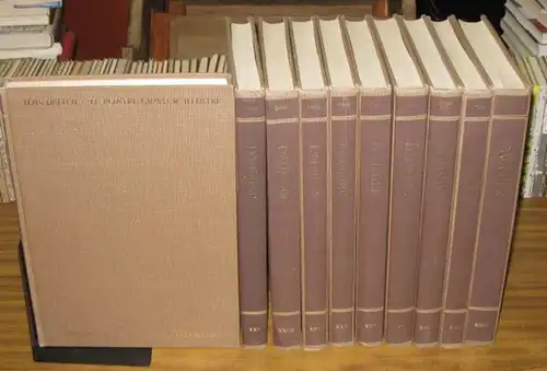 Daumier, Honore. - Delteil, Loys: Honoré Daumier: Complete Lithographs = Oeuvre Lithographié De Honoré Daumier, 1830-1880. Complete set. 11 in 10 vols. (Le Peintre-graveur illustré, vols. XX-XXIX). 