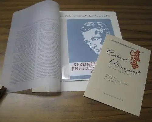 BerlinArchiv  Herausgegeben von Hans Werner Klünner und Helmut Börsch Supan.   Berliner Philharmoniker und Cabaret Ulenspiegel: Berlin Archiv: Lieferung BE 01345: Konzertprogramm des.. 