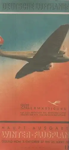 BerlinArchiv herausgegeben von Hans Werner Klünner und Helmut Börsch Supan.    Deutsche Lufthansa (Hrsg.): Deutsche Lufthansa. Haupt Ausgabe des Winterflugplanes ( Winterflugplan ).. 