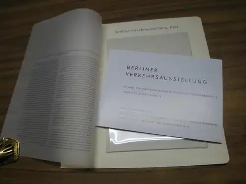 BerlinArchiv herausgegeben von Hans-Werner Klünner und Helmut Börsch-Supan: Berliner Verkehrsausstellung, 1964. Katalog. - Faksimile ( = Berlin-Archiv, herausgegeben von Hans-Werner Klünner und Helmut Börsch-Supan ). 