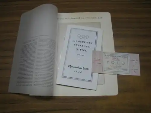 BerlinArchiv herausgegeben von Hans-Werner Klünner und Helmut Börsch-Supan: Berliner Verkehrsmittel zur Olympiade, 1936. - REPRINT ( = Berlin-Archiv, herausgegeben von Hans-Werner Klünner und Helmut Börsch-Supan ). 