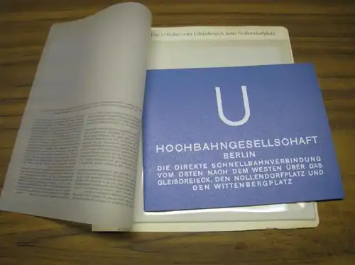 BerlinArchiv herausgegeben von Hans Werner Klünner und Helmut Börsch Supan.   Hochbahngesellschaft Berlin: Die U  Bahn vom Gleisdreieck zum Nollendorfplatz, 1926: Die direkte.. 