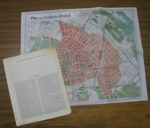 BerlinArchiv herausgegeben von Hans-Werner Klünner und Helmut Börsch-Supan: Karte des Stadtkreises Rixdorf ( Plan vom Stadtkreis ), 1910. - REPRINT ( = Berlin-Archiv, herausgegeben von Hans-Werner Klünner und Helmut Börsch-Supan ). 