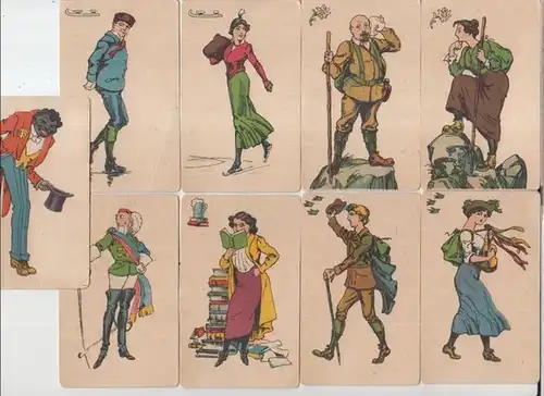 Kartenspiel / Schwarzer Peter: Ohne Titel (Schwarzer Peter).   Enthalten sind 10 Paare ( je Frau und Mann bzw. Junge und Mädchen ) zu..