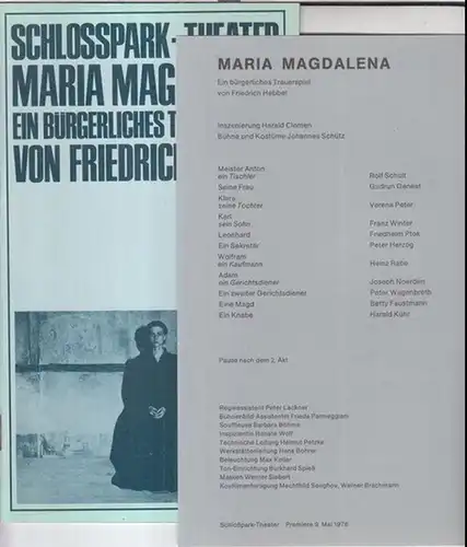 Programmheft zu: Maria Magdalena. Spielzeit 1975 / 1976, Heft 65. - Trauerspiel von Friedrich Hebbel. - Inszenierung: Harald Clemen. - Mitwirkende: Rolf Schult, Gudrun Genest, Friedhelm Ptok u. a