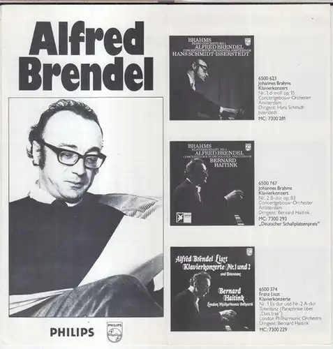 Brendel, Alfred (geboren 1931). - Philips: Alfred Brendel ( Werbebroschüre ).