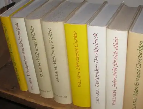 Fallada, Hans   Günter Caspar (Hrsg.): Ausgewählte Werke in Einzelausgaben   10 Bände komplett. I. Bauern Bonzen und Bomben / II. Kleiner Mann..